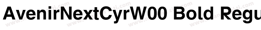 AvenirNextCyrW00 Bold Regular字体转换